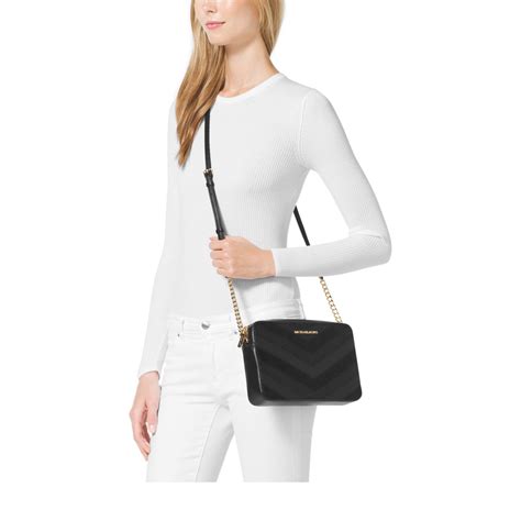 michael michael kors jet set crossbody black